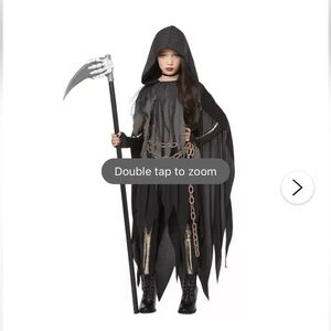 Hallloween costume Kids Dark Reaper Costume size M (8-10)